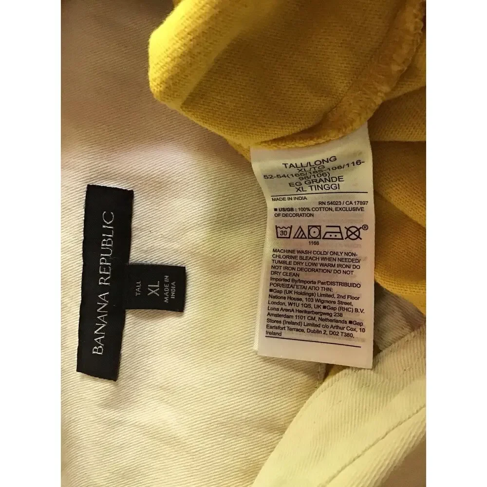 Banana Republic Rugby Y2K Polo Men XL Tall Retro Streetwear Preppy Frat Casual